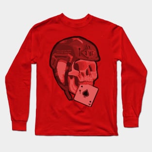 Skull (Red) Long Sleeve T-Shirt